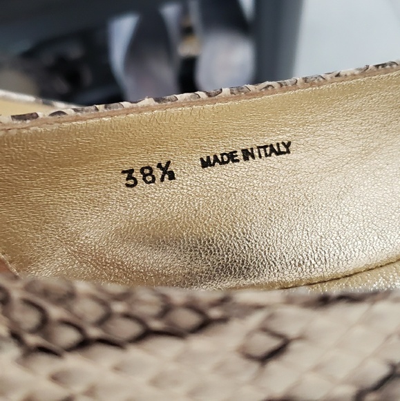 Jimmy Choo Whirl Snake-skin Ballerina Flats - Picture 4 of 6